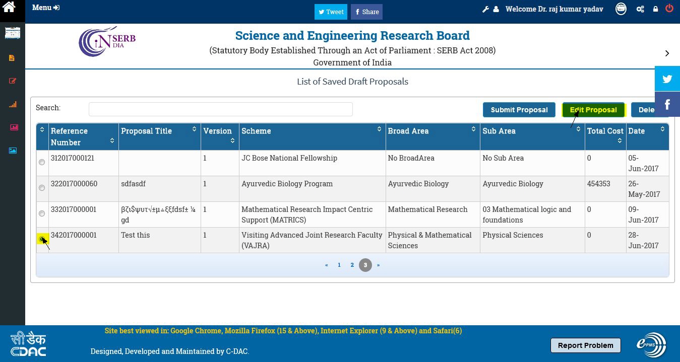 PI Guidelines - Proposal Submission For VAJRA